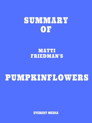 cover image of Summary of Matti Friedman's Pumpkinflowers